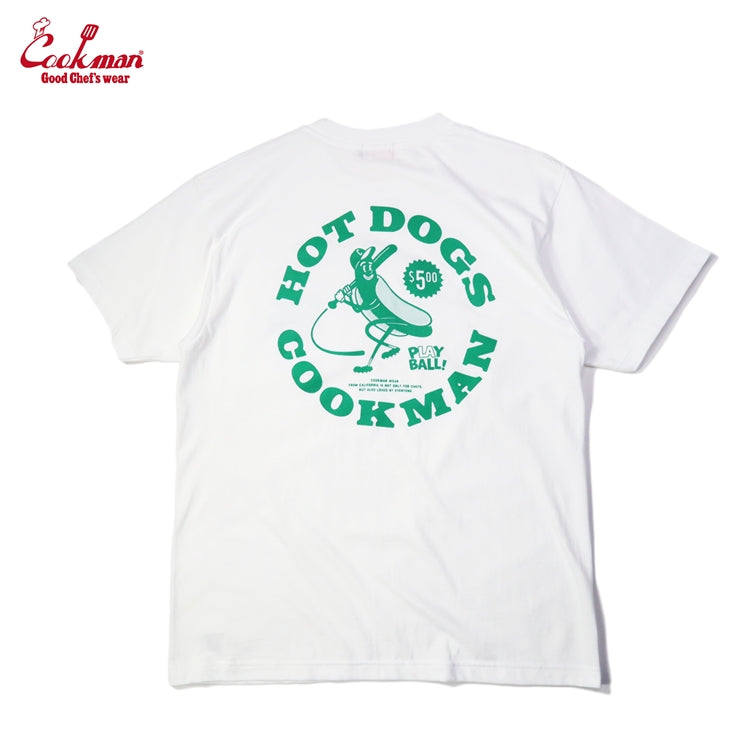 Tees - Hot Dog Hitter : White