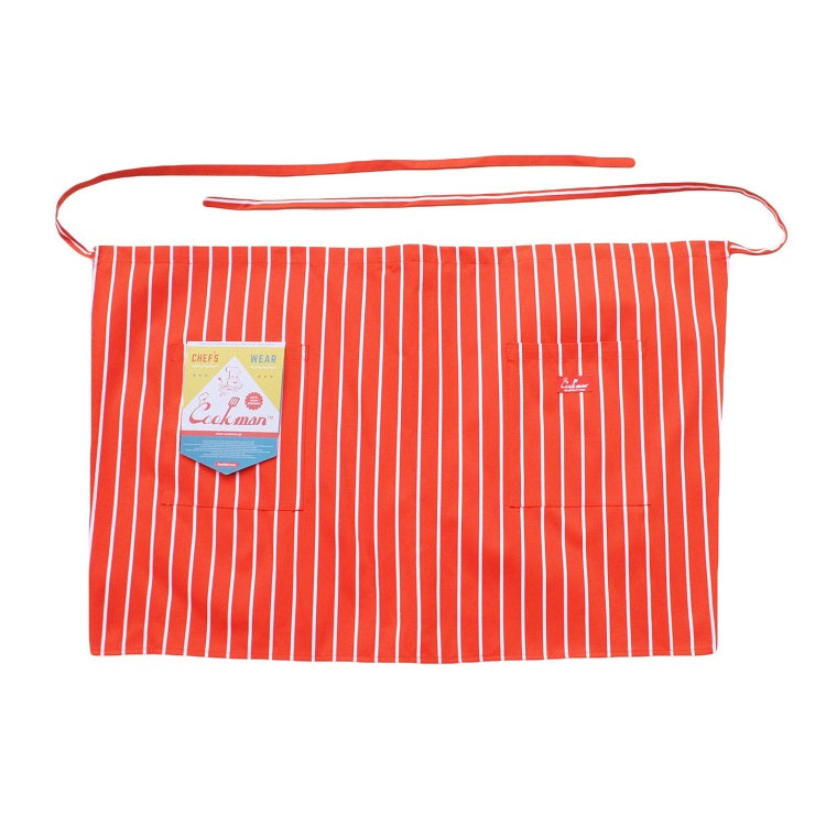 Cookman Waist Apron - Stripe : Orange