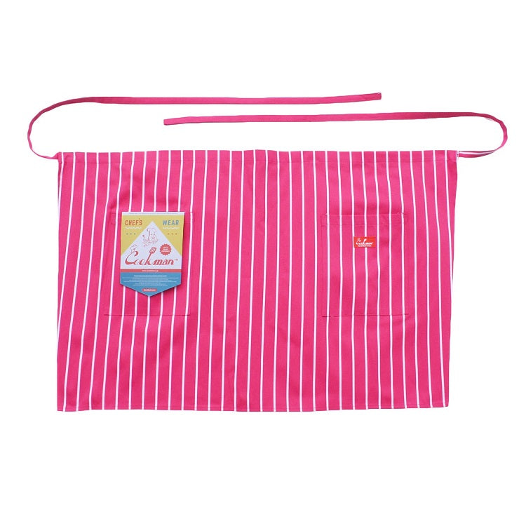 Cookman Waist Apron - Stripe : Pink