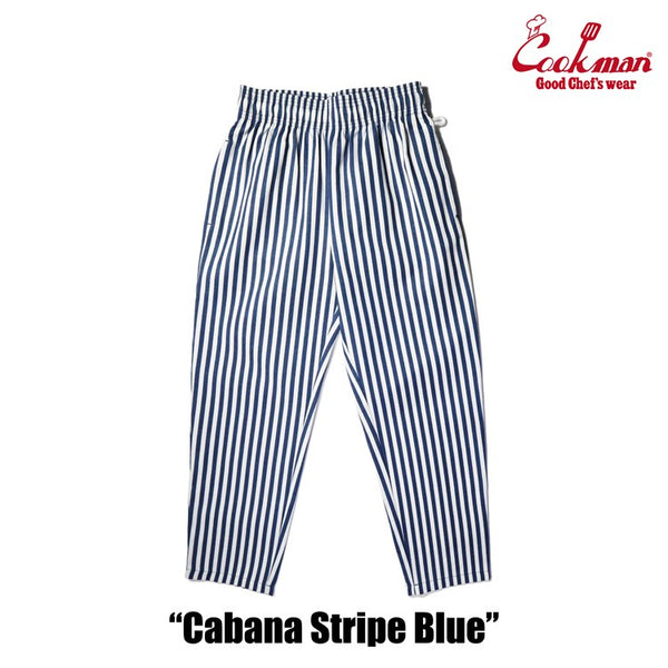 Cookman Chef Pants - Cabana Stripe : Blue