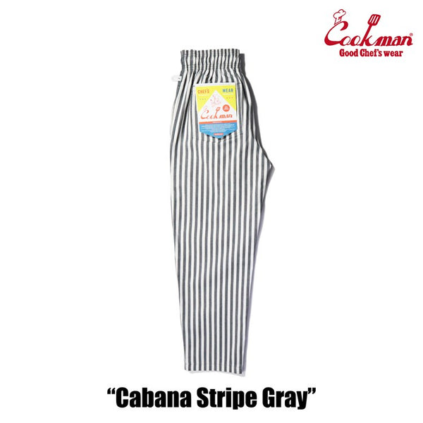 Cookman Chef Pants - Cabana Stripe : Gray