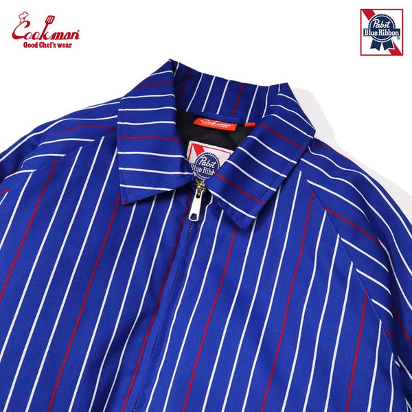Cookman Delivery Jacket EX Warm - Pabst Stripe : Blue