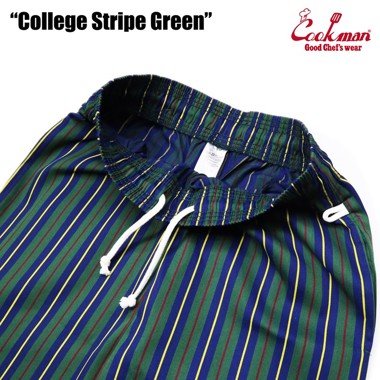 Cookman Chef Pants - College Stripe Green