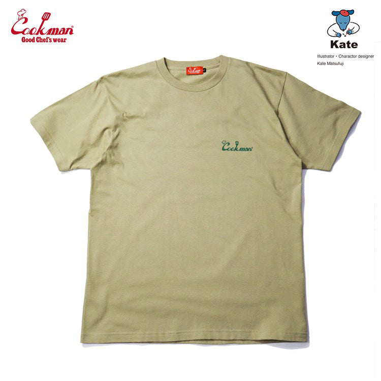 Cookman Tees - Kate Dog chef : Beige