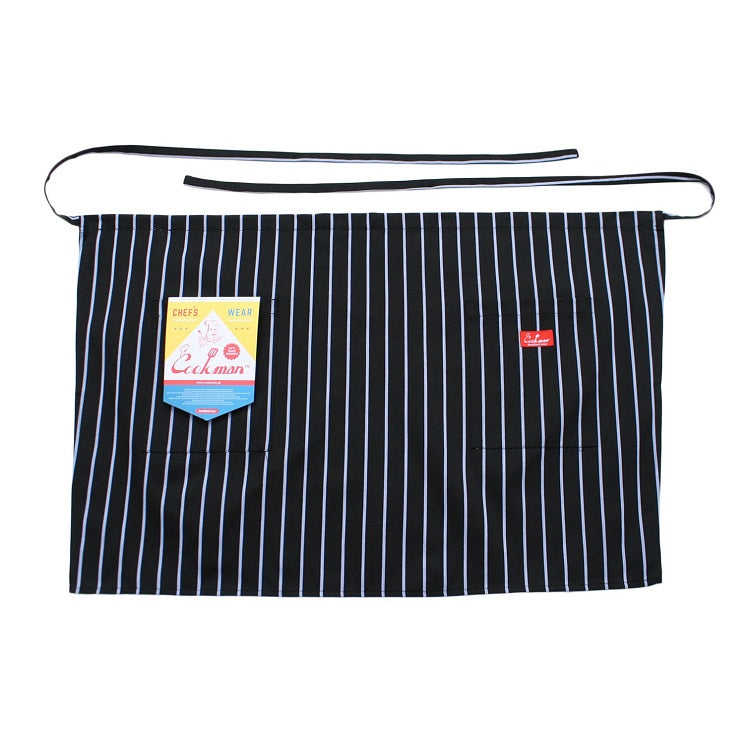 Cookman Waist Apron - Stripe : Black