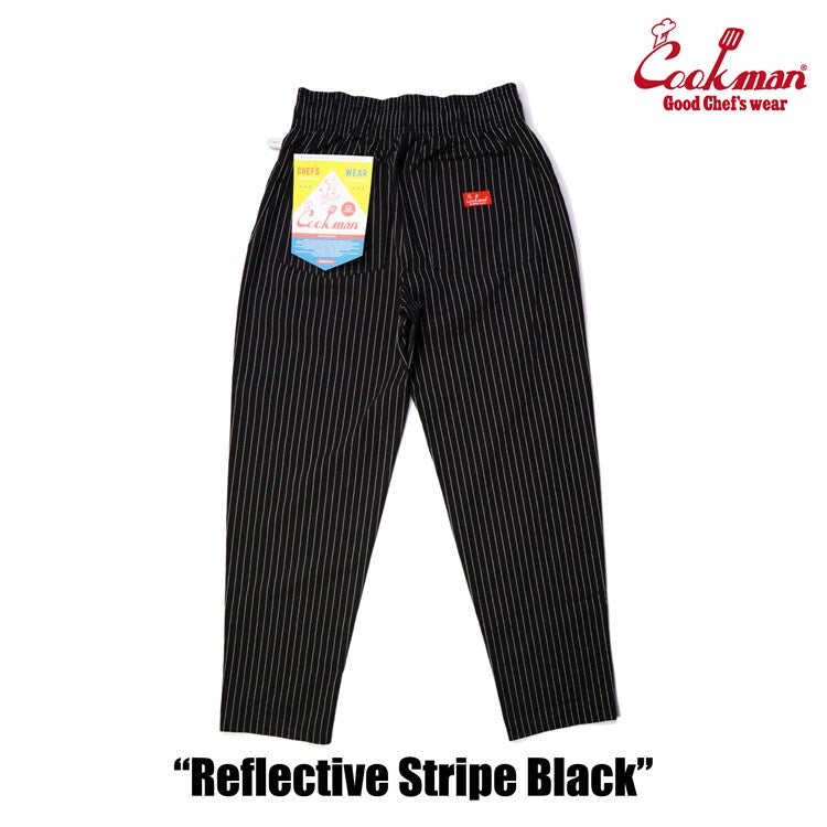 Cookman Chef Pants - Reflective Stripe : Black