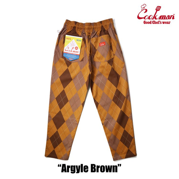 Cookman Chef Pants - Argyle Brown