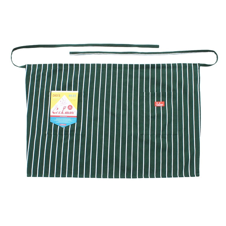 Cookman Waist Apron - Stripe : Dark Green