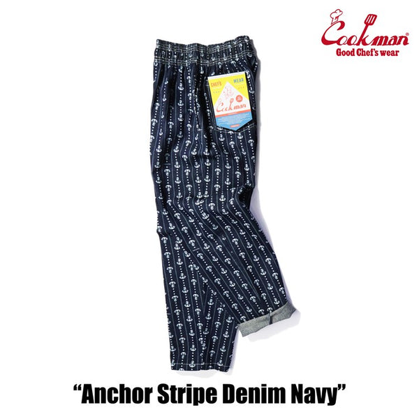 Cookman Chef Pants - Anchor Stripe Denim