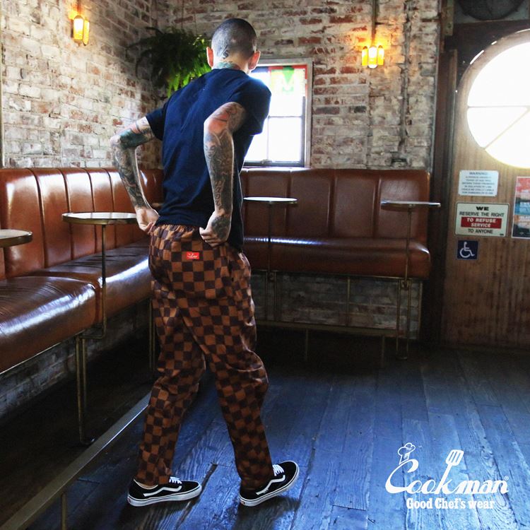 Cookman Chef Pants - Checker : Brown