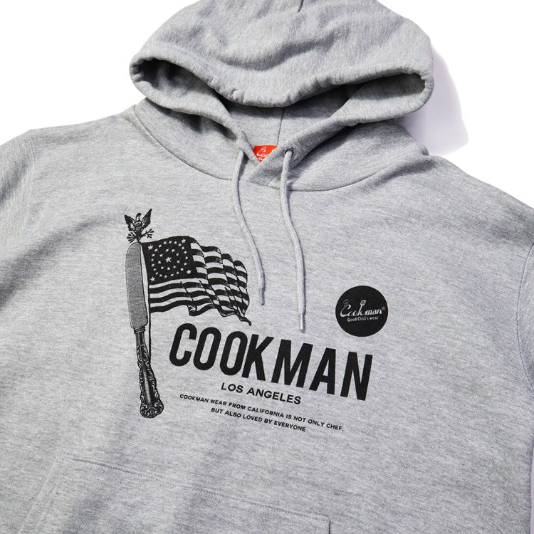 Cookman Pullover Hoodie - Flag : Gray