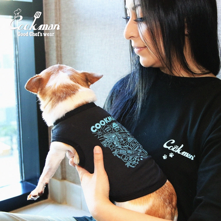 Cookman Dog T-shirts - Kate Venice beach map : Black