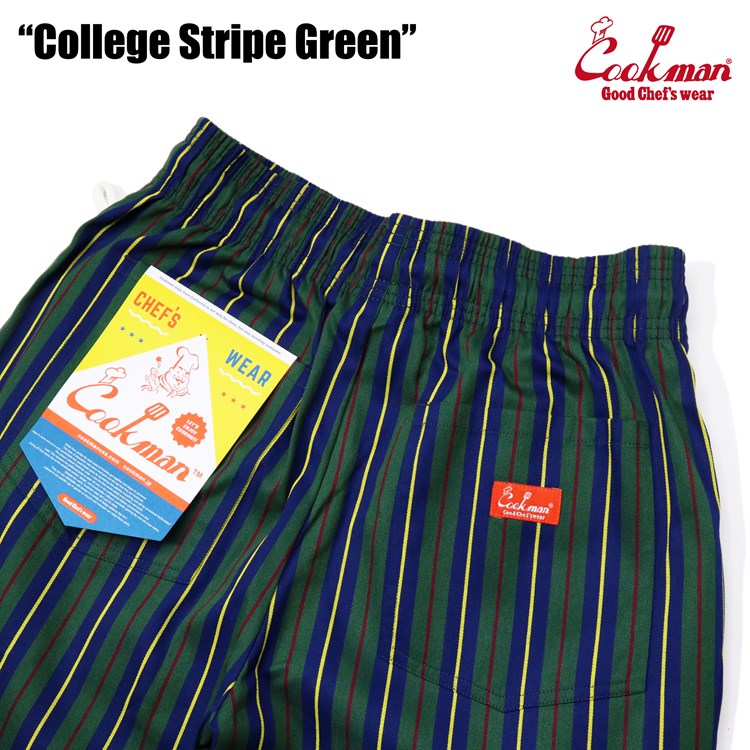 Cookman Chef Pants - College Stripe Green