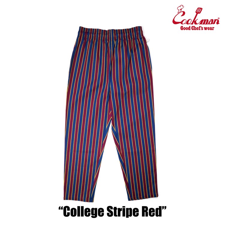 Cookman Chef Pants - College Stripe Red