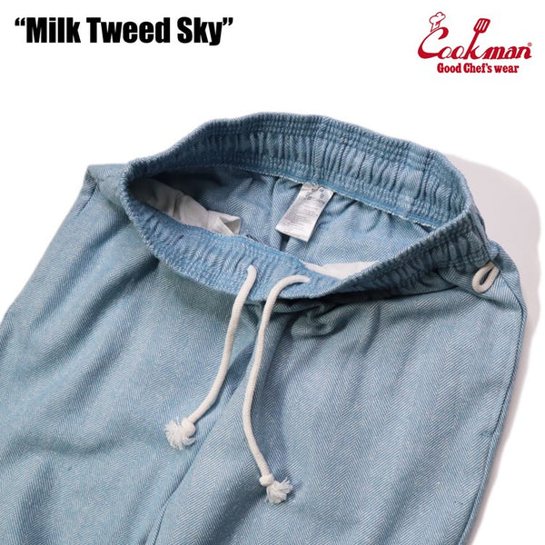 Cookman Chef Pants - Milk Tweed : Sky