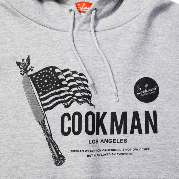 Cookman Pullover Hoodie - Flag : Gray