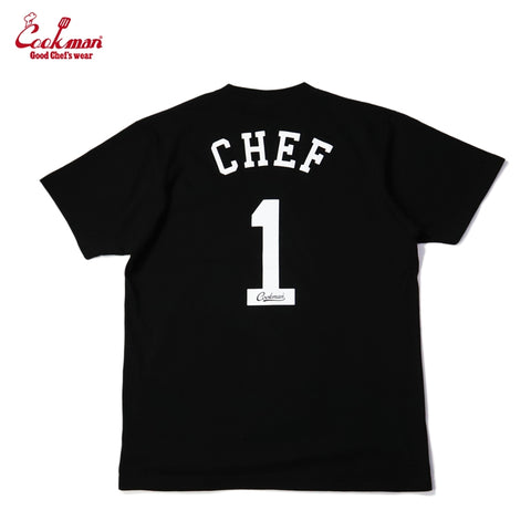 Cookman T-shirts - No.1 Chef : Black
