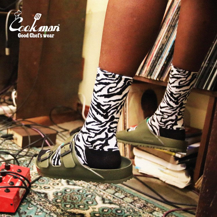 Cookman Crew Socks - Zebra