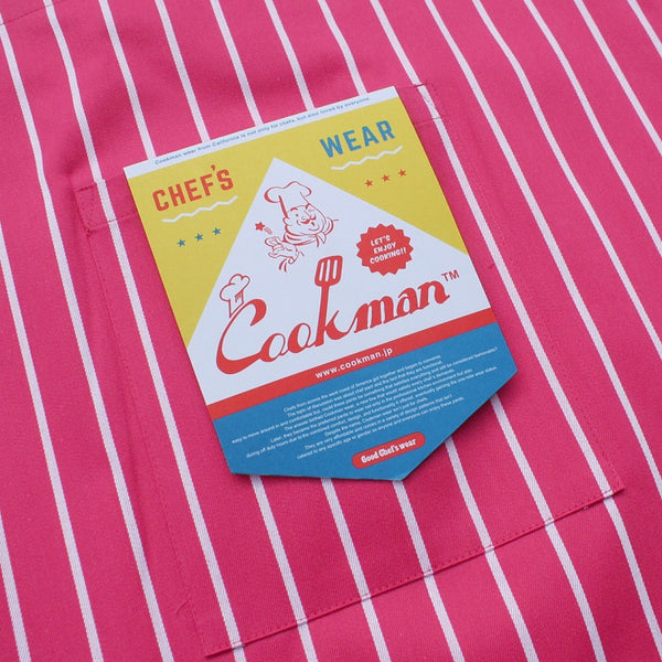 Cookman Waist Apron - Stripe : Pink