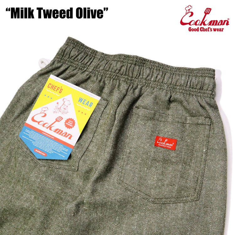 Cookman Chef Pants - Milk Tweed : Olive