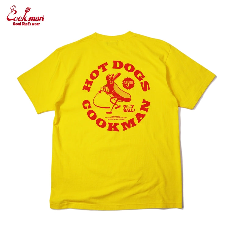 Cookman Tees - Hot Dog Hitter : Yellow