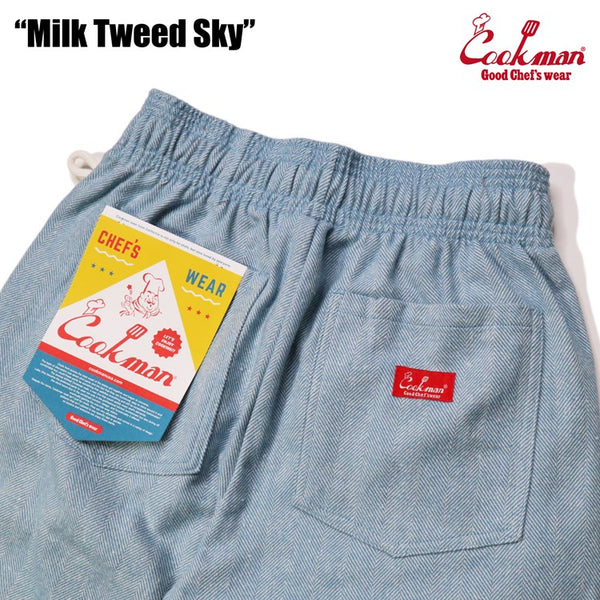 Cookman Chef Pants - Milk Tweed : Sky