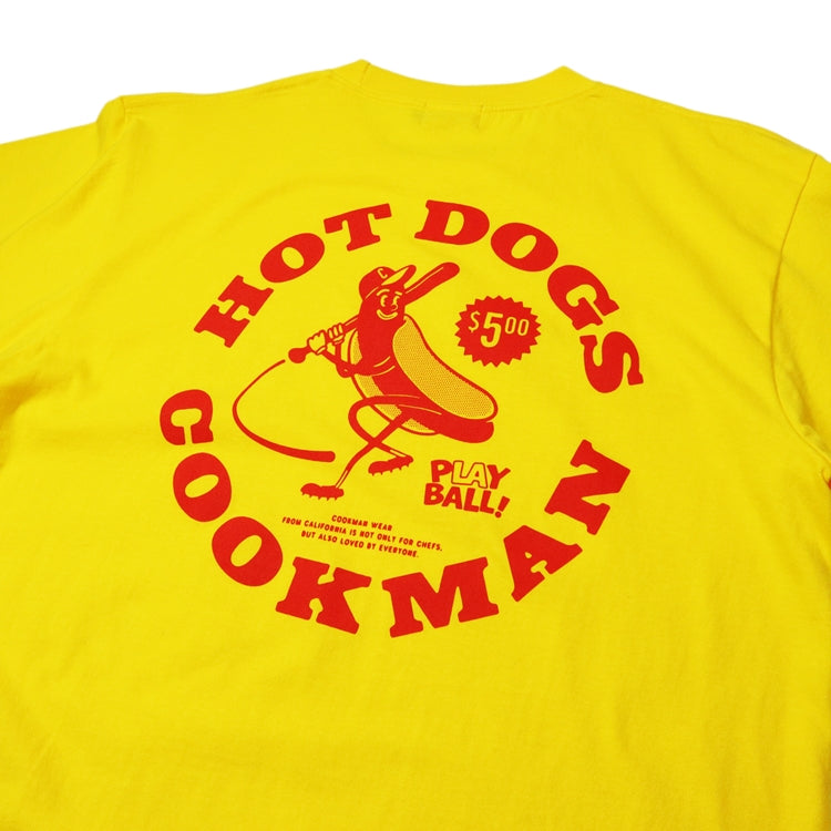 Cookman Tees - Hot Dog Hitter : Yellow