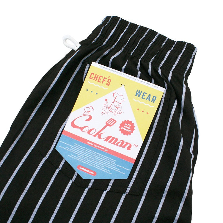 Cookman Chef Short Pants - Stripe : Black