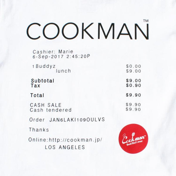 Cookman T-shirts - Cashier : White