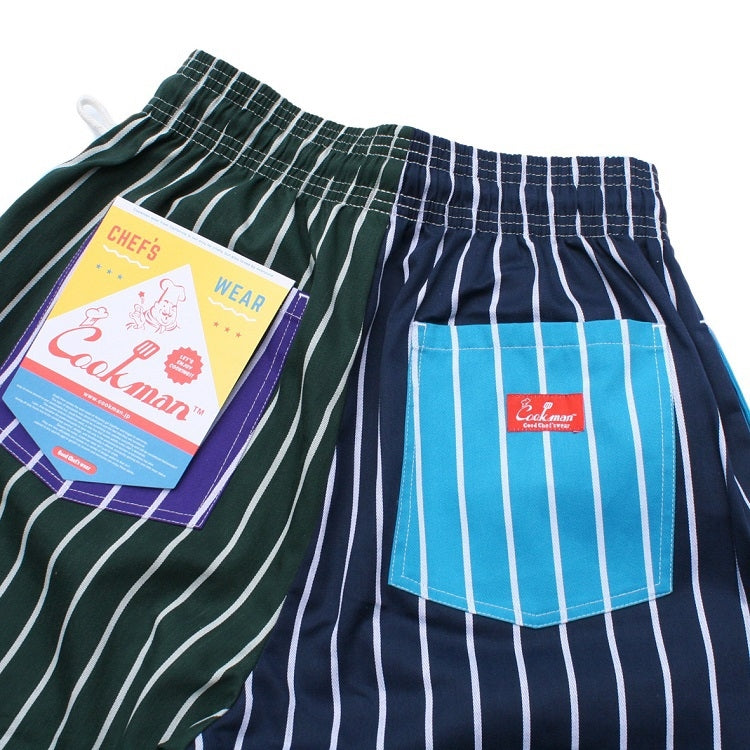 Cookman Chef Short Pants - Crazy : Stripes Cold