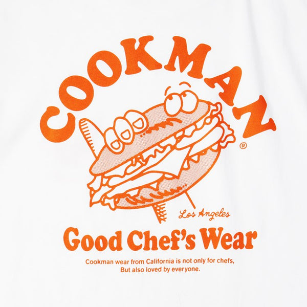 Cookman T-shirts - Hamburger : White
