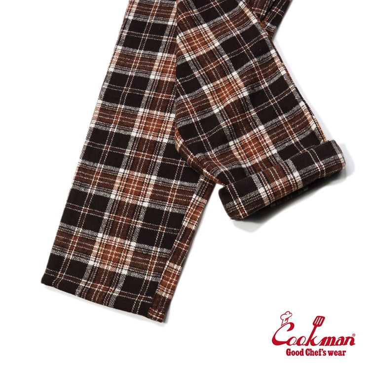 Cookman Chef Pants - Wool Mix Tartan : Brown