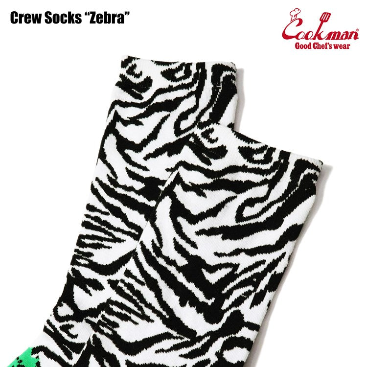 Cookman Crew Socks - Zebra