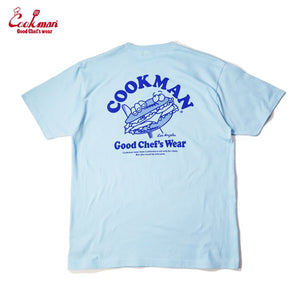 Cookman T-shirts - Hamburger : Light Blue