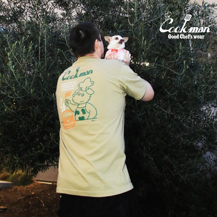 Cookman Tees - Kate Dog chef : Beige