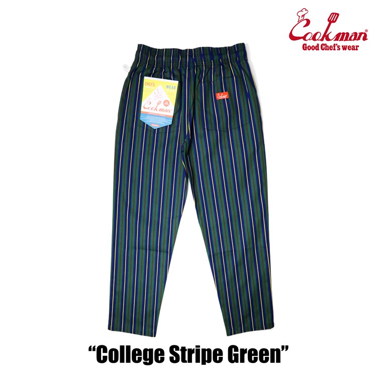 Cookman Chef Pants - College Stripe Green