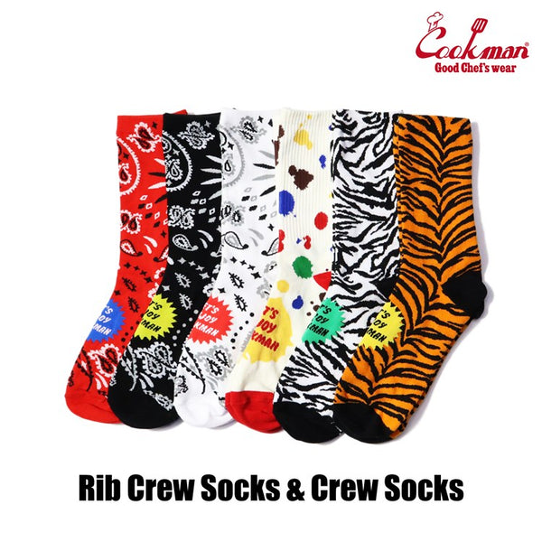 Cookman Crew Socks - Zebra