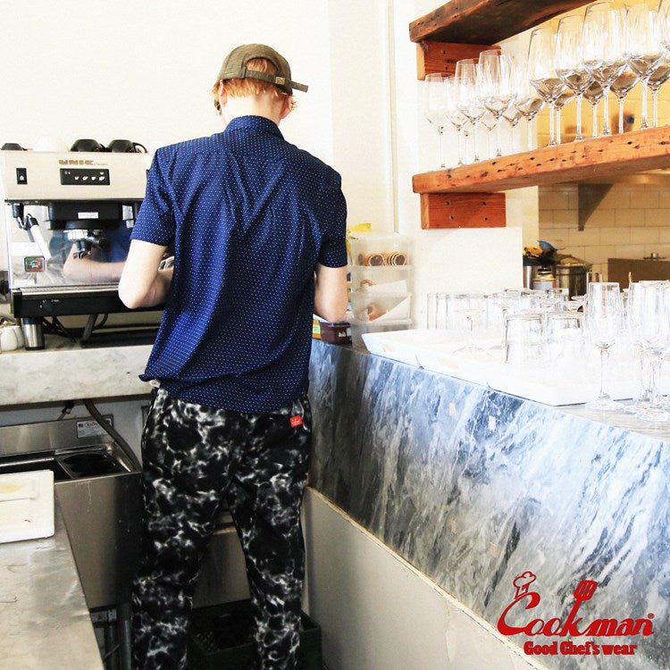 Cookman Chef Pants - Marble : Black