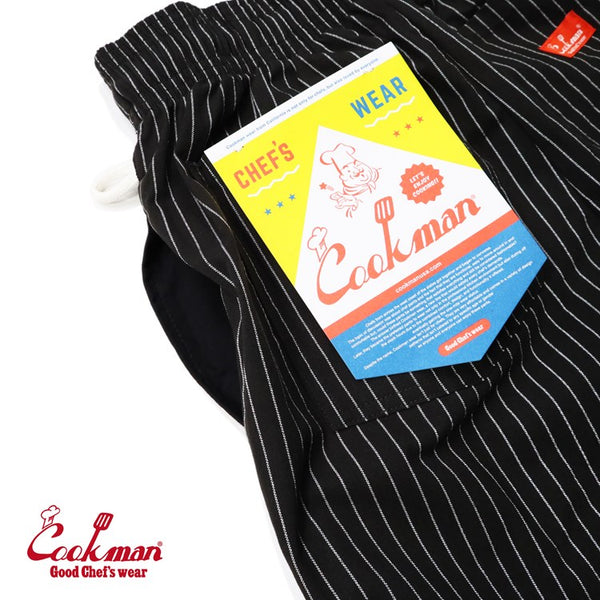 Cookman Chef Pants - Reflective Stripe : Black