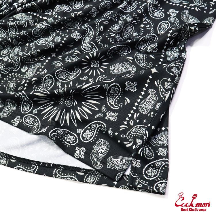 Cookman Polo Shirts - Paisley : Black