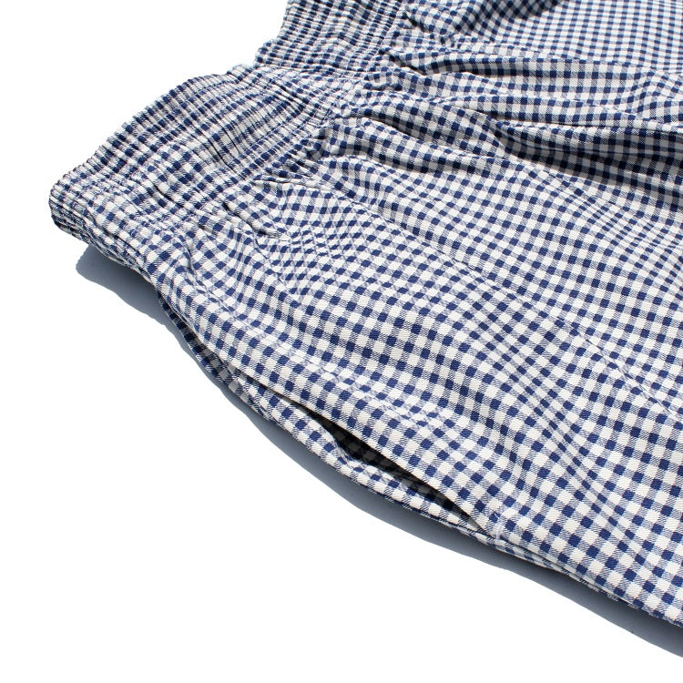 Cookman Chef Short Pants - Gingham : Navy