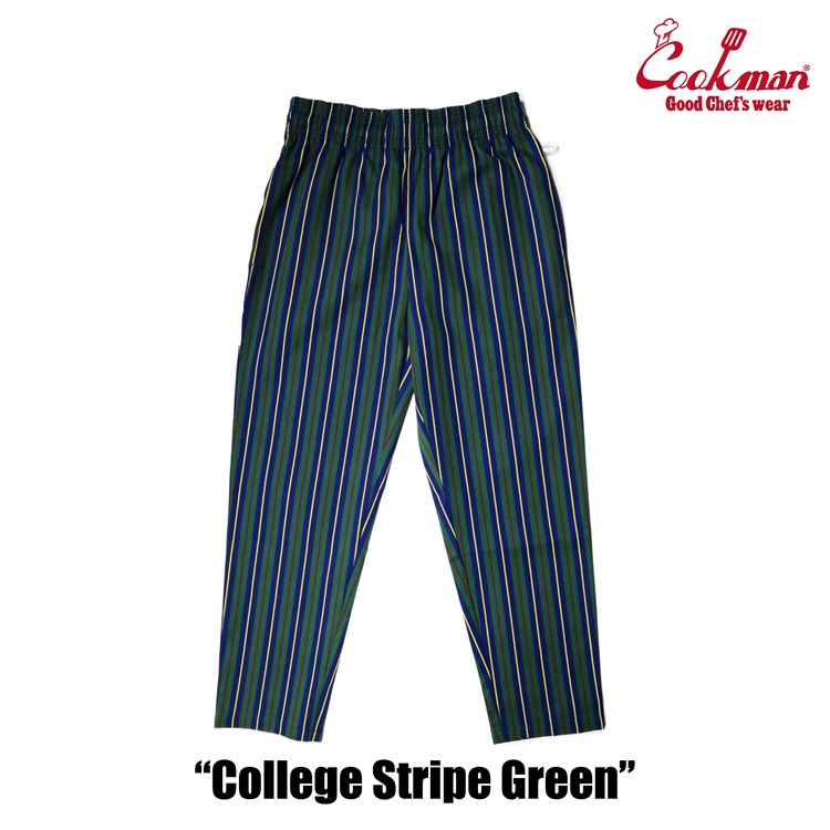 Cookman Chef Pants - College Stripe Green