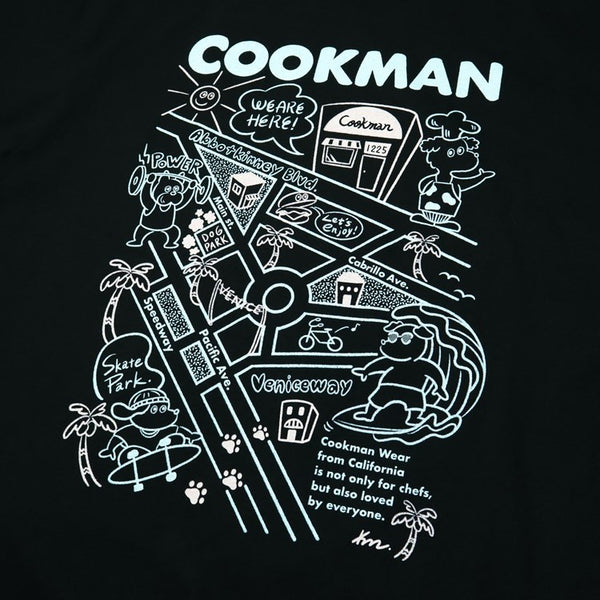 Cookman Tees -Kate Venicebeach map : Black