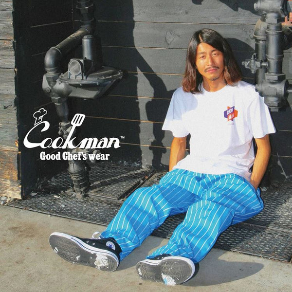 Cookman Chef Pants - Stripe : Light Blue