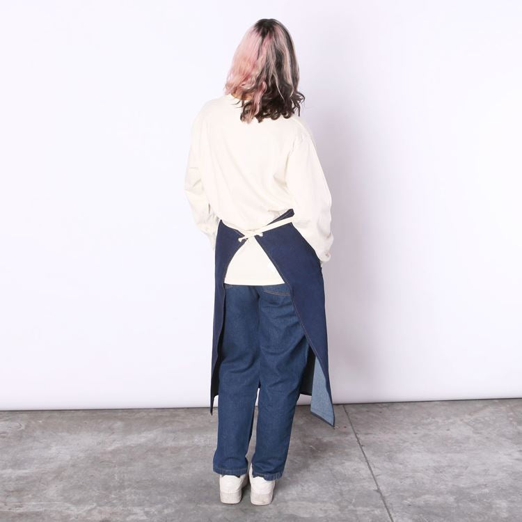 Cookman Long Apron - Denim : Navy