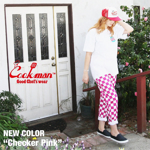 Cookman Chef Pants - Checker : Pink