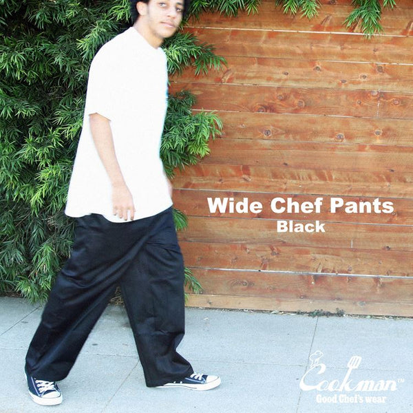 Cookman Wide Chef Pants - Black