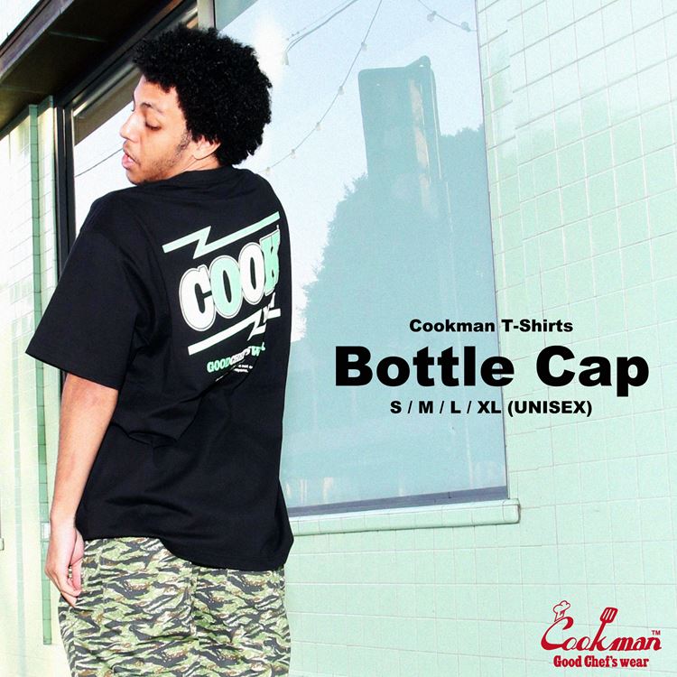 Cookman Tees - Bottle Cap : Black (All Sales Are Final)