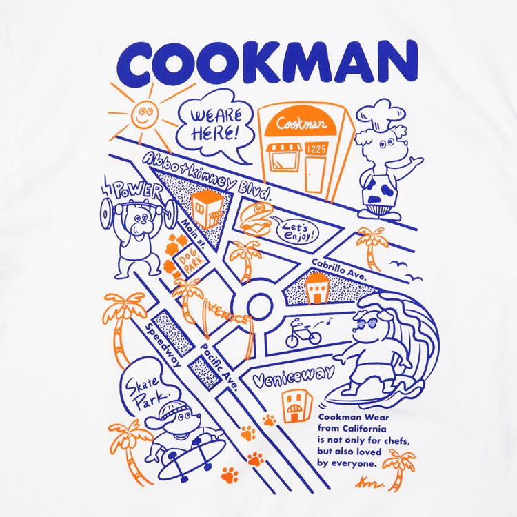 Cookman Tees -Kate Venicebeach map : White