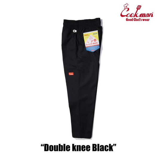 Cookman Chef Pants - Double Knee Ripstop : Black
